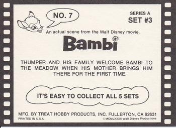 1982 Treat Hobby Disney Bambi #7 Bambi Back
