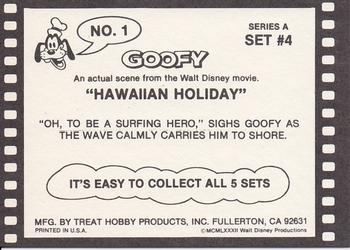 1982 Treat Hobby Disney Goofy #1 Goofy Back