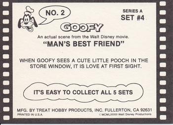 1982 Treat Hobby Disney Goofy #2 Goofy Back
