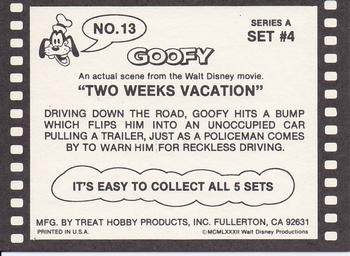 1982 Treat Hobby Disney Goofy #13 Goofy Back