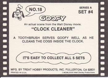 1982 Treat Hobby Disney Goofy #18 Goofy Back