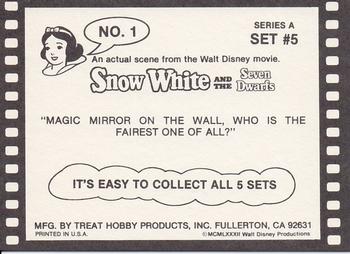 1982 Treat Hobby Disney Snow White #1 Snow White Back
