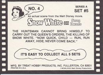 1982 Treat Hobby Disney Snow White #4 Snow White Back
