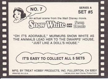 1982 Treat Hobby Disney Snow White #7 Snow White Back