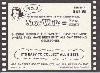 1982 Treat Hobby Disney Snow White #8 Snow White Back