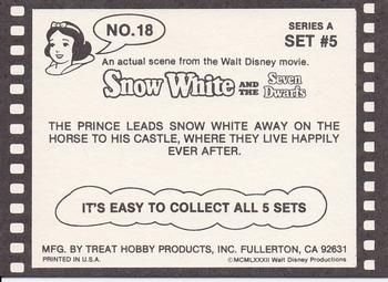 1982 Treat Hobby Disney Snow White #18 Snow White Back