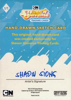 2019 Cryptozoic Steven Universe Seasons 1-5 - Sketch Artists #NNO Shaow Siong Back