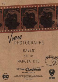 2019 Cryptozoic DC Bombshells Series 3 - Vintage Photographs #V8 Raven Back