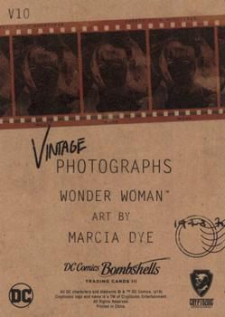2019 Cryptozoic DC Bombshells Series 3 - Vintage Photographs #V10 Wonder Woman Back