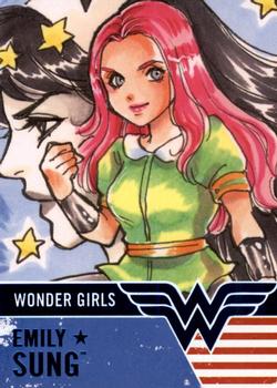 2019 Cryptozoic DC Bombshells Series 3 - Wonder Girls #WG3 Emily Sung Front