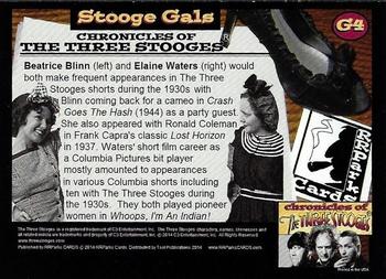 2014 RRParks Chronicles of the Three Stooges - Stooge Gals #G4 Beatrice Blinn / Elaine Waters Back