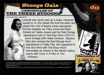 2014 RRParks Chronicles of the Three Stooges - Stooge Gals #G13 Ethelreda Leopold Back