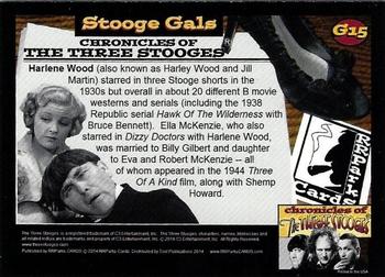 2014 RRParks Chronicles of the Three Stooges - Stooge Gals #G15 Harlene Wood Back