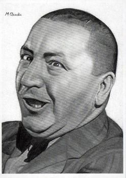 2014 RRParks Chronicles of the Three Stooges - Macarie Claudiu Special Artist Card (Sketch) #NNO Curly Howard Front