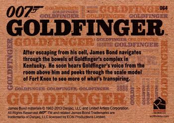 2013 Rittenhouse James Bond Autographs & Relics - Goldfinger Throwbacks #064 Goldfinger Back
