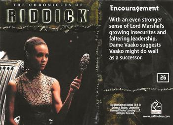 2004 Rittenhouse The Chronicles of Riddick #26 Encouragement Back