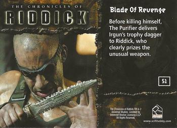 2004 Rittenhouse The Chronicles of Riddick #51 Blade Of Revenge Back