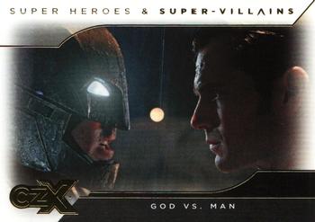 2019 Cryptozoic CZX Super Heroes & Super Villains #28 God vs. Man Front