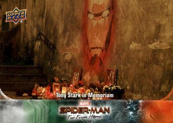 2019 Upper Deck Marvel Spider-Man Far From Home #1 Tony Stark in Memoriam Front