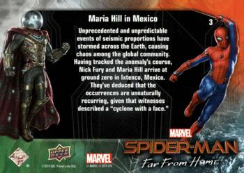 2019 Upper Deck Marvel Spider-Man Far From Home #3 Maria Hill in Mexico Back