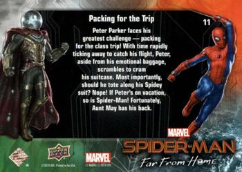2019 Upper Deck Marvel Spider-Man Far From Home #11 Packing for the Trip Back