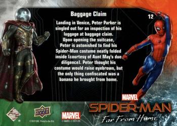 2019 Upper Deck Marvel Spider-Man Far From Home #12 Baggage Claim Back