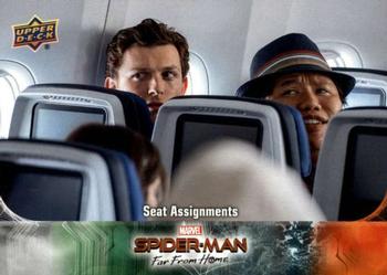 2019 Upper Deck Marvel Spider-Man Far From Home #14 Seat Assignments Front
