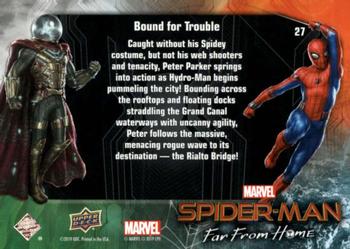 2019 Upper Deck Marvel Spider-Man Far From Home #27 Bound for Trouble Back