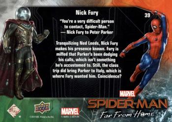 2019 Upper Deck Marvel Spider-Man Far From Home #39 Nick Fury Back