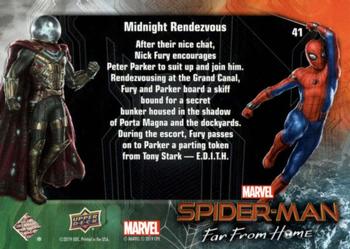 2019 Upper Deck Marvel Spider-Man Far From Home #41 Midnight Rendezvous Back