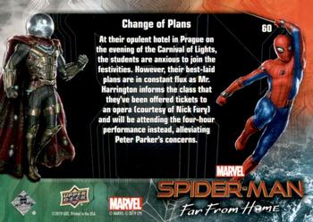 2019 Upper Deck Marvel Spider-Man Far From Home #60 Change of Plans Back