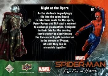 2019 Upper Deck Marvel Spider-Man Far From Home #61 Night at the Opera Back