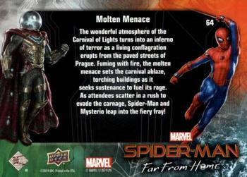 2019 Upper Deck Marvel Spider-Man Far From Home #64 Molten Menace Back