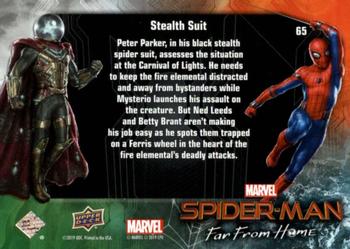 2019 Upper Deck Marvel Spider-Man Far From Home #65 Stealth Suit Back