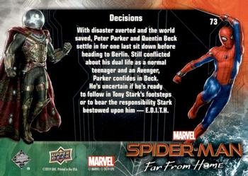 2019 Upper Deck Marvel Spider-Man Far From Home #73 Decisions Back