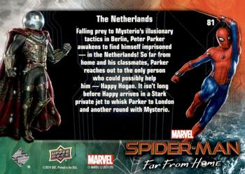 2019 Upper Deck Marvel Spider-Man Far From Home #81 The Netherlands Back