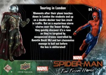 2019 Upper Deck Marvel Spider-Man Far From Home #84 Touring in London Back