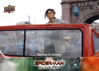 2019 Upper Deck Marvel Spider-Man Far From Home #84 Touring in London Front