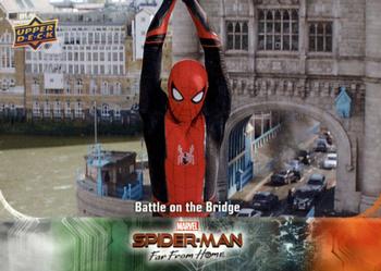 2019 Upper Deck Marvel Spider-Man Far From Home #91 Battle on the Bridge Front