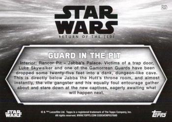 2020 Topps Star Wars Return of the Jedi Black & White #29 Guard in the Pit Back