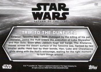 2020 Topps Star Wars Return of the Jedi Black & White #35 Trip to the Dune Sea Back