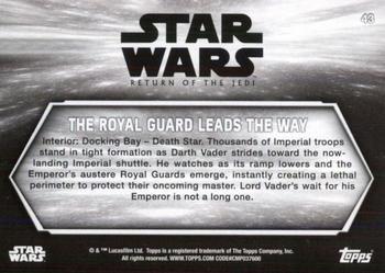 2020 Topps Star Wars Return of the Jedi Black & White #43 The Royal Guard Leads the Way Back