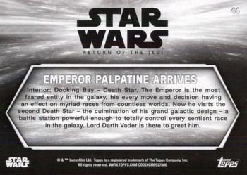 2020 Topps Star Wars Return of the Jedi Black & White #44 Emperor Palpatine Arrives Back