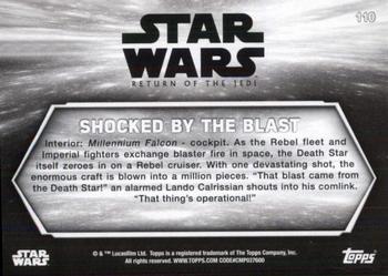 2020 Topps Star Wars Return of the Jedi Black & White #110 Shocked by the Blast Back