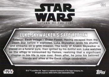 2020 Topps Star Wars Return of the Jedi Black & White #131 Luke Skywalker's Safe Return Back