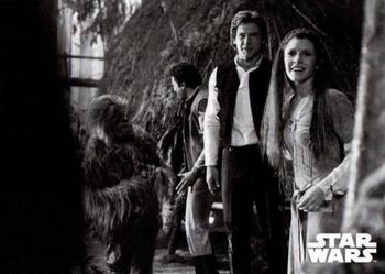 2020 Topps Star Wars Return of the Jedi Black & White #131 Luke Skywalker's Safe Return Front