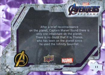 2020 Upper Deck Marvel Avengers Endgame & Captain Marvel #11 Captain Marvel Back