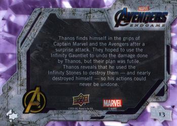 2020 Avengers Endgame and Captain Marvel Trading Cards #14 Thanos Burned 