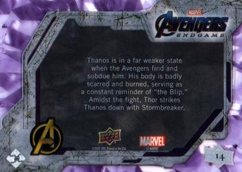 2020 Upper Deck Marvel Avengers Endgame & Captain Marvel #14 Thanos Burned Back