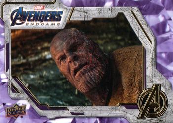 2020 Upper Deck Marvel Avengers Endgame & Captain Marvel #14 Thanos Burned Front